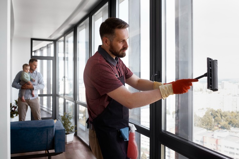 Job als Fensterreiniger:in